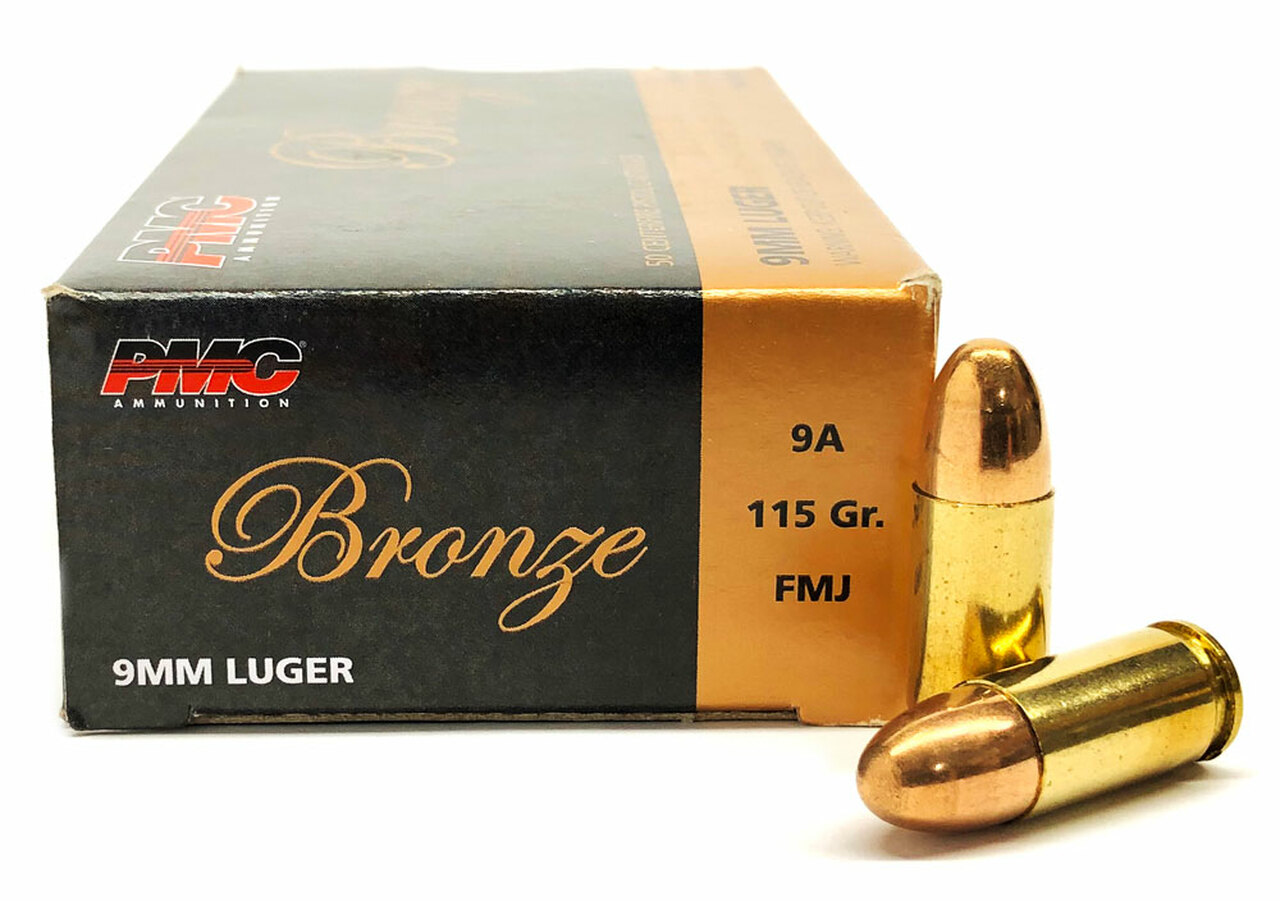PMC Bronze 9mm Luger - 50 Rnds 115 Grain FMJ