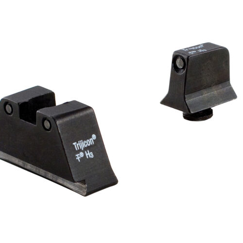 Trijicon Bright & Tough Suppressor Height Night Sights - Glock 17/19/22/23/26/27/31/32/33/34/35/37/38/39 - Black - Tritium Front/Rear