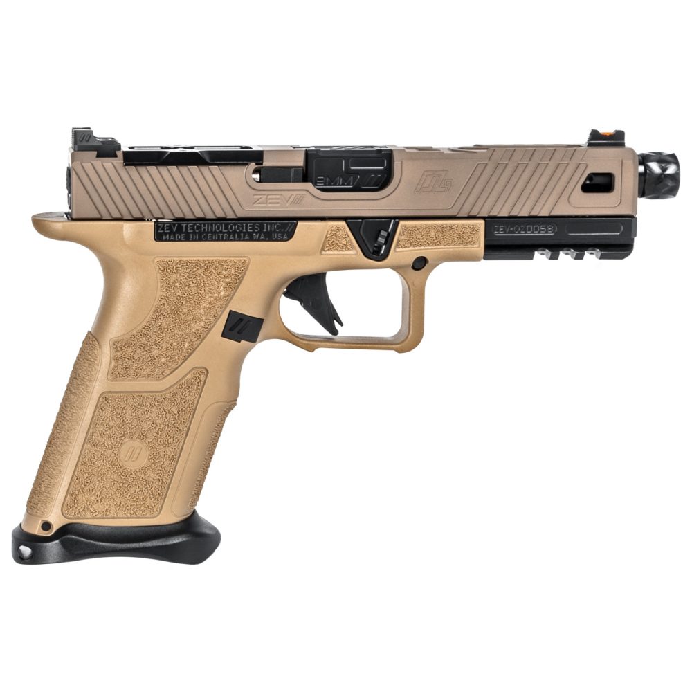 Zev OZ9 Elite Standard Threaded FDE Pistol