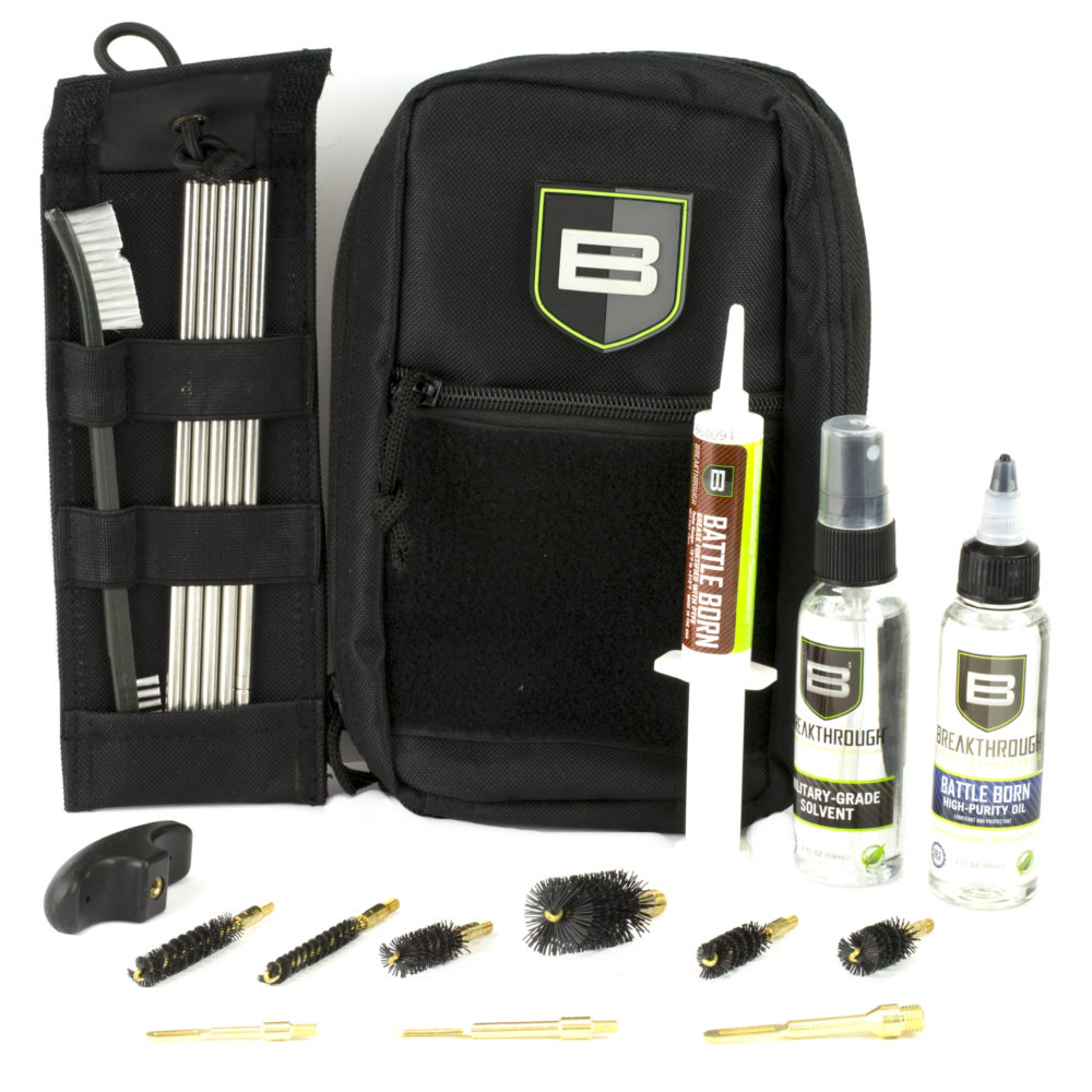 Breakthrough Clean Technologies Cleaning Kit Military-Grade Cleaning Solvent Battle Born Grease Battle Born high Purity Oil .22 thru 12 Gauge