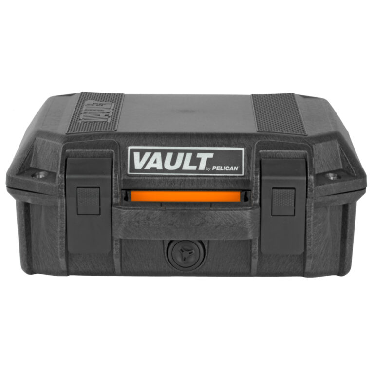 Pelican V100 Vault Small Pistol Case With Foam Black