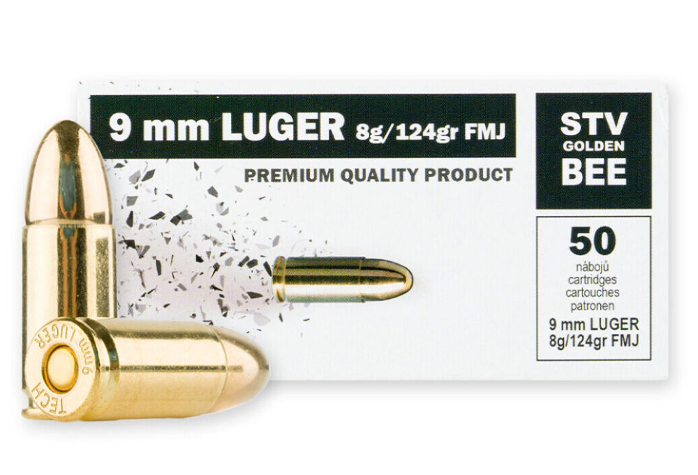 STV Technologies Golden Bee 9MM Luger 124gr FMJ Ammunition