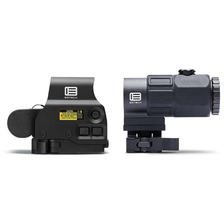 EOTech Holographic Hybrid Sight V Night Vision Compatible Sight EXPS3-4 & G45 5X Magnifier With QD Switch-to-side Mount