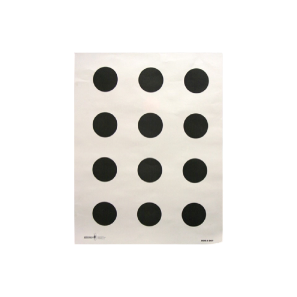 SpeedWell Targets DOD 3 Dot Target (Box of 500)
