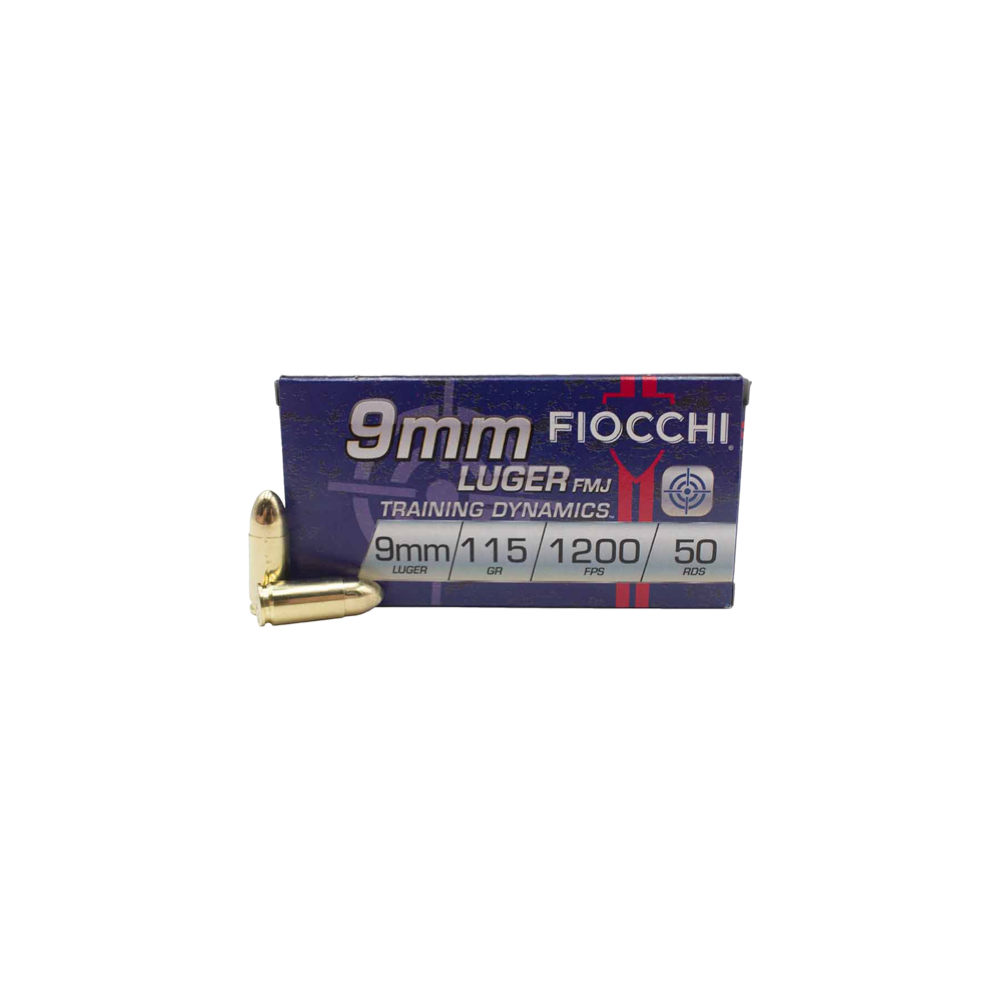 Fiocchi 9mm 115gr FMJ 1,000 Round Case - Image 2