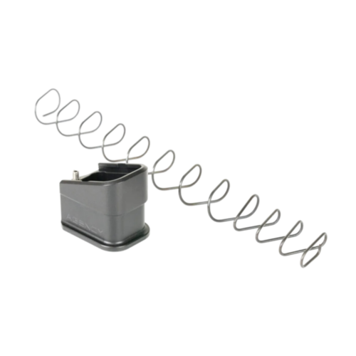 Agency Arms, +5 Magazine Extension, Fits Glock 17 Magazines, Anodized Finish, Black, Aluminum Construction