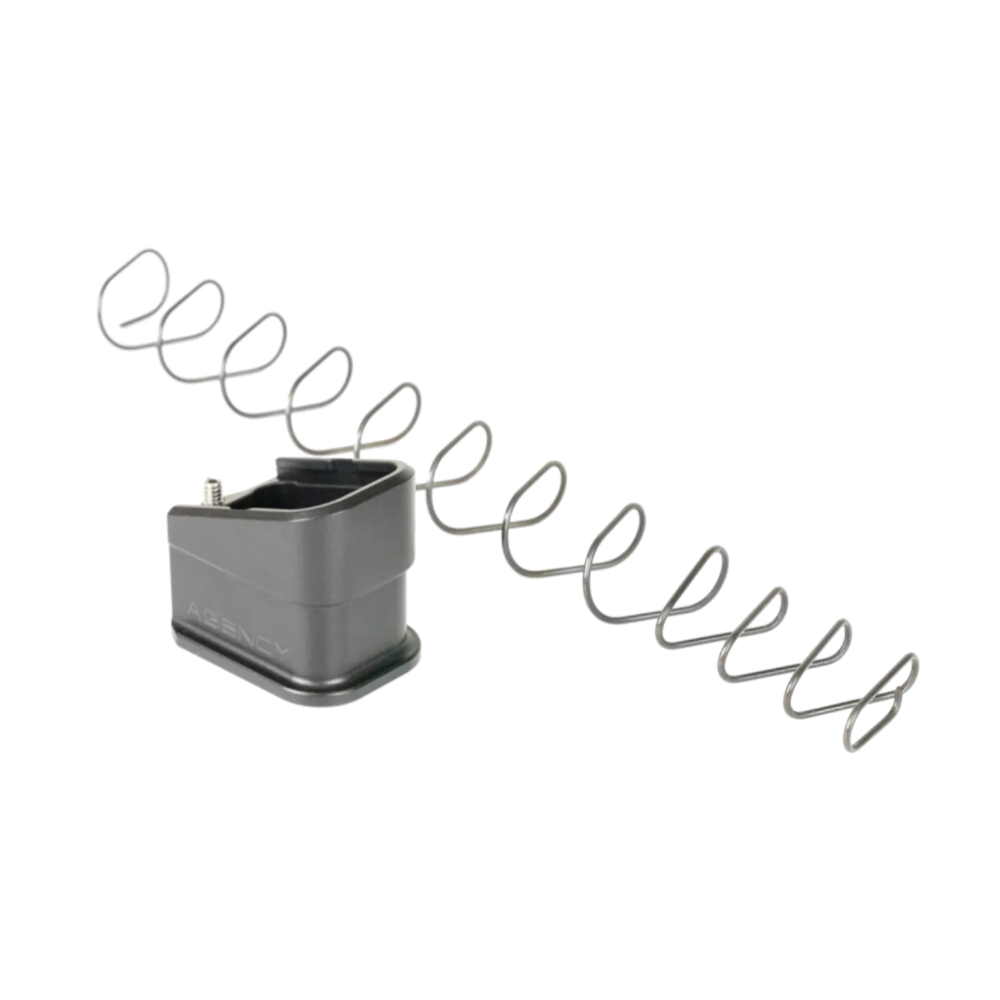 Agency Arms, +5 Magazine Extension, Fits Glock 17 Magazines, Anodized Finish, Black, Aluminum Construction