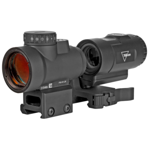 Trijicon MRO HD 68MOA Circle With 2MOA Center Dot W/ 3X Magnifier on Flip to Side Mount
